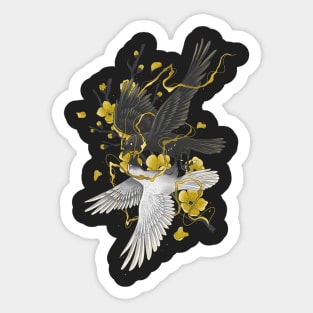 Golden Crow Sticker